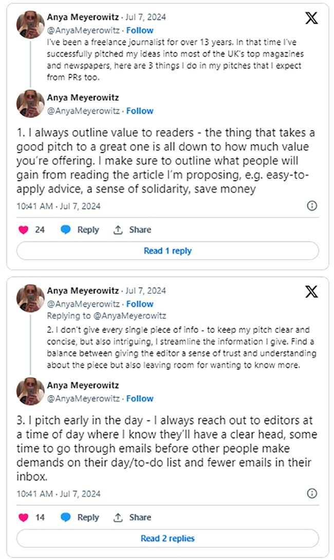 X Twitter advice for freelance journalists